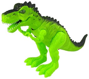 LEAN TOYS Interaktívny dinosaurus na batérie s projektorom neonový