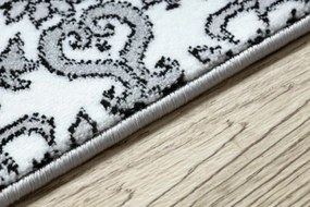 Behúň ARGENT kvety - W4949 biely / sivý