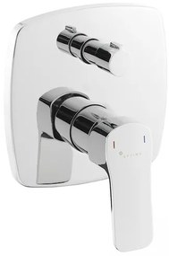 Sprchová a vaňová batéria SAT Cube Way vrátane podomietkového telesa chróm CU215