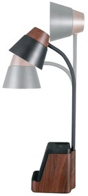 Immax 08999L - LED+CCT stmievateľná stolná lampa s bezdrôtovým nabíjaním QI IDEAL LED/8W/230V hnedá