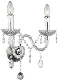 Toolight Toolight, nástenné svietidlo 2xE14, EBT017-2W, priahľadná, OSW-01232