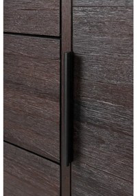 Hnedá nízka komoda z tíkového dreva 135x82 cm Webster – White Label