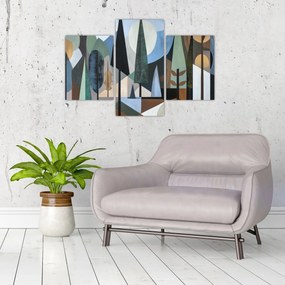 Obraz - Prírodná geometrická abstrakcia II. (90x60 cm)