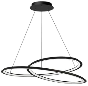 Toolight Toolight, LED závesné svietidlo APP1194-CP, čierna-biela, OSW-40025