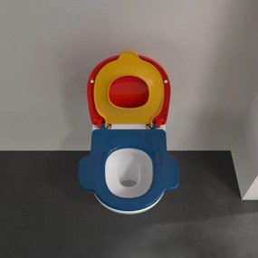 VILLEROY &amp; BOCH O.novo Kids detské závesné WC s hlbokým splachovaním bez vnútorného okraja, 320 x 520 mm, biela alpská, s povrchom CeramicPlus, 4690R0R1