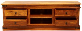 furniture-nabytek.cz - Rustikálny tv stolík z masívneho dreva palisander 160x55x45