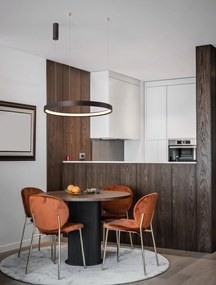 Moderný luster Perrine 60 hnedá