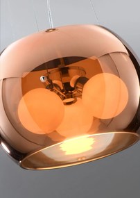 CLX Závesné moderné svietidlo SASSARI, 3xG9, 40W, 40cm, okrúhle, zlaté