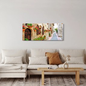 Obraz - Malebná Talianska ulička (120x50 cm)