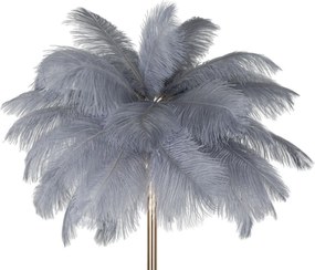 Stojacia lampa Palm 160 cm sivá/zlatá
