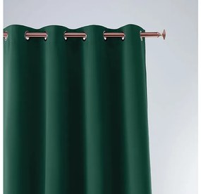Fľaškovo zelený záves jednofarebný Aura 140x260cm