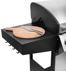 Teesa TSA0251 Plynový gril 5007 MASTER, 5 horákov, 12 kW, čierno-strieborný