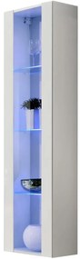 Vitrína Fly 41+Sklo biely +LED