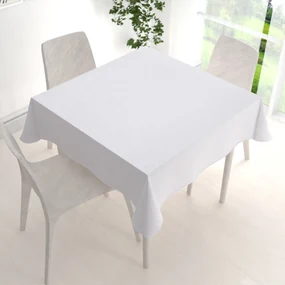 Biante Teflónový štvorcový obrus TF-011 Popínavé lístky - studená biela 60x60 cm