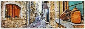 Obraz na plátne - Stará stredomorská ulica - panoráma 5151C (150x50 cm)
