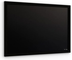 Toptabule.sk  Čierna magnetická tabuľa v čiernom drevenom ráme 90x60 cm