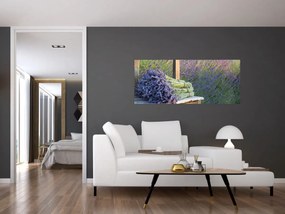 Obraz - Levanduľové zväzky (120x50 cm)