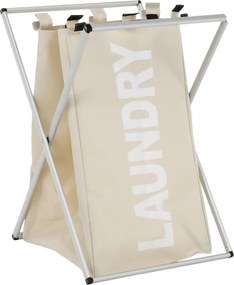 Kondela Látkový kôš na bielizeň, sivobéžová, LAUNDRY NEW TYP 1