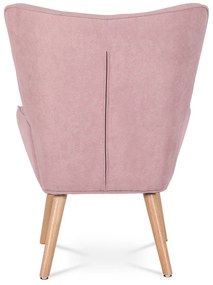 Kreslo s podnožkou PINK2, ružová