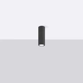 Sollux SL.1569 - Bodové svietidlo KARBON 1xGU10/10W/230V 20 cm čierna