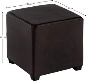 Taburetka Niki New - tmavohnedá