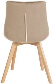 Stolička Brook - zamat - Hnedá