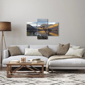 Obraz - Hory pri jazere (90x60 cm)