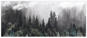 Obraz - Les s ilustrovanými prvkami (120x50 cm)