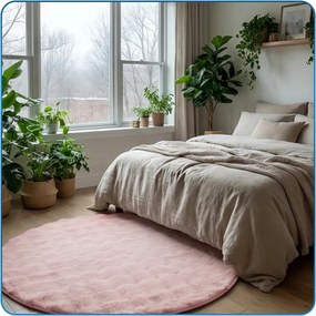 Koberec Rabbit Bubble ružový kruh