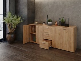 Skriňa HUGOS 180, zlatý remeselný dub