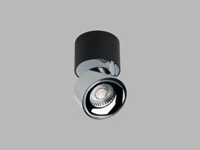 LED2 11508235 KLIP ON stropné bodové povrchové svietidlo LED D77mm 11W/770lm 2700K čierna, chrómová