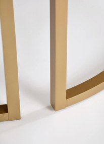 Konferenčný stolík Seville 90 cm z masívu čierny/zlatý