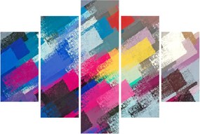 Obraz - Farebné ťahy štetcom (150x105 cm)
