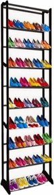 Verk Skladací botník Amazing Shoe Rack 50 párov čierna
