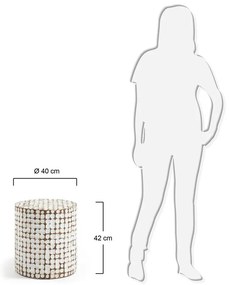 Odkladací stolík Kave Home Coconut