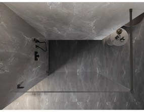 Mexen Lunar sprchová stena ľavá 70 x 200 cm, 8mm číre sklo, grafitová, 830-070-000-95-00-L