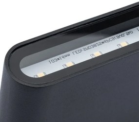 LED Vonkajšie nástenné svietidlo FLOW LED/6W/230V IP54 čierna