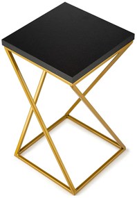 STOJAN NA KVETINÁČ LOFT7 40X24X24 CM ZLATÁ/ČIERNA