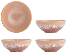 Misky v súprave 4 ks z kameniny v lososovej farbe 890 ml Darlene – Bloomingville
