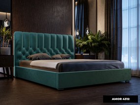 PROXIMA.store - Luxusná čalúnená posteľ PERLA ROZMER: 200 x 200 cm, TYP ROŠTU: KOVOVÝ ROŠT