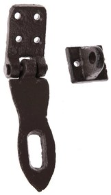 Liatinová petlica čierna, 9 x 3,9 cm