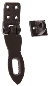 Liatinová petlica čierna, 9 x 3,9 cm