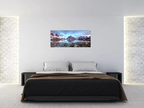Obraz - Východ slnka nad Reine (120x50 cm)