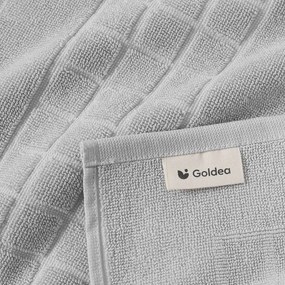 Goldea kúpeľňová froté predložka mozaika – sivá 50 x 70 cm