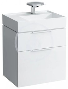 LAUFEN Kartell Umývadlo, 600 mm x 460 mm, biela – bez prepadu, bez otvoru na batériu, s LCC H8103354001121
