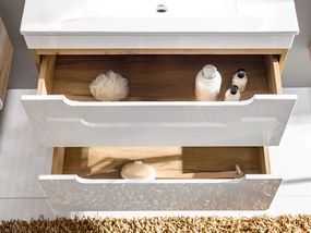 Kúpeľňová závesná skrinka pod umývadlo BÁRA 80 cm