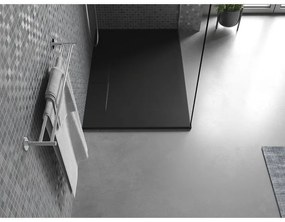 Mexen Egon, SMC obdĺžniková sprchová vanička 140 x 80 cm, čierna, 4R708014