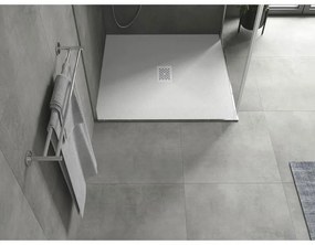 Mexen Hugo, štvorcová sprchová vanička SMC 100 x 100 cm, biela, biela krytka, 42101010-W