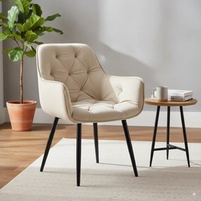 GARDEN LINE Zamatové kreslo GardenLine Farba: bežová