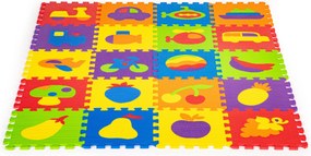 ECOTOYS Penová edukačná podložka EVA puzzle 20 dielov 148×119 cm protišmyková pre deti 3+
